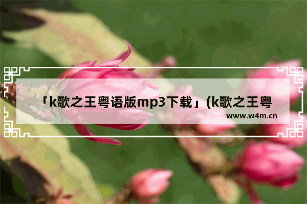 「k歌之王粤语版mp3下载」(k歌之王粤语版mp3下载无损音质)