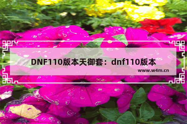 DNF110版本天御套：dnf110版本天御套特效关闭