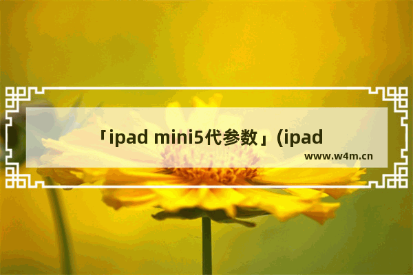 「ipad mini5代参数」(ipad mini5代参数配置)