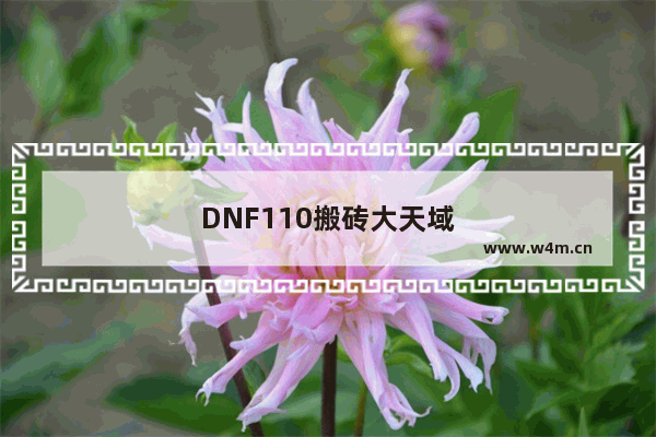 DNF110搬砖大天域