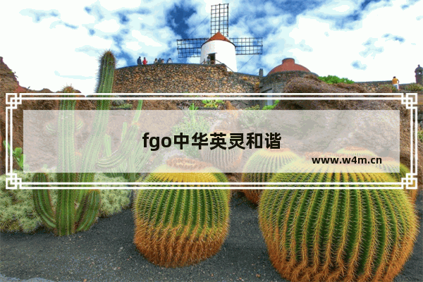 fgo中华英灵和谐