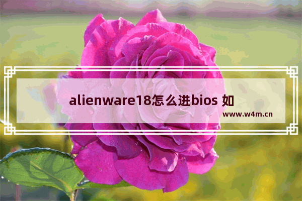 alienware18怎么进bios 如何进入alienware18的BIOS设置