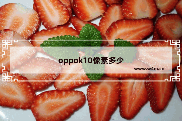 oppok10像素多少