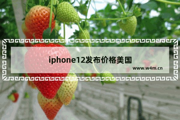 iphone12发布价格美国