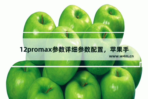 12promax参数详细参数配置，苹果手机12promax参数详细参数配置