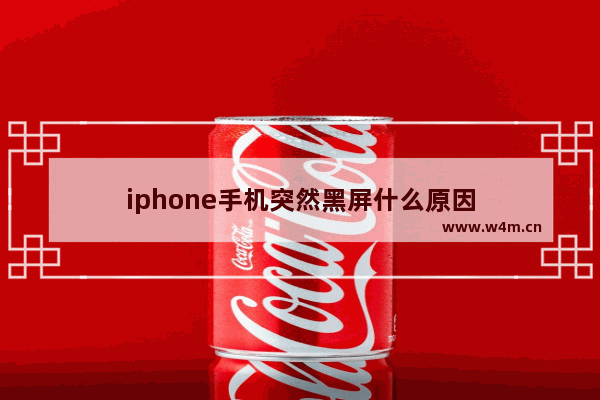 iphone手机突然黑屏什么原因