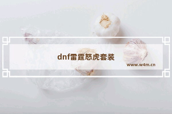 dnf雷霆怒虎套装