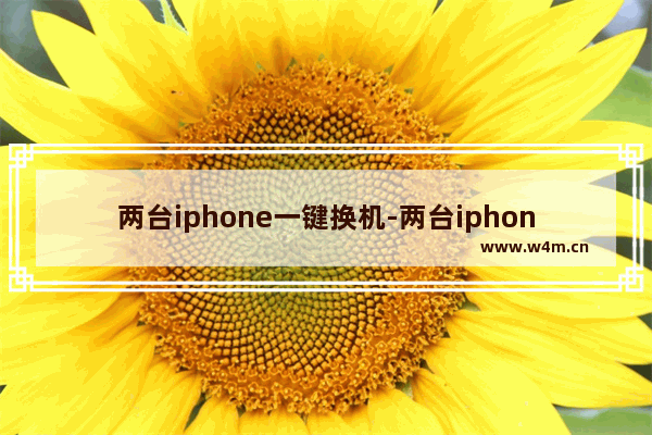 两台iphone一键换机-两台iphone一键换机是怎么传输