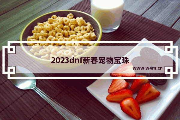 2023dnf新春宠物宝珠