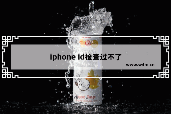 iphone id检查过不了