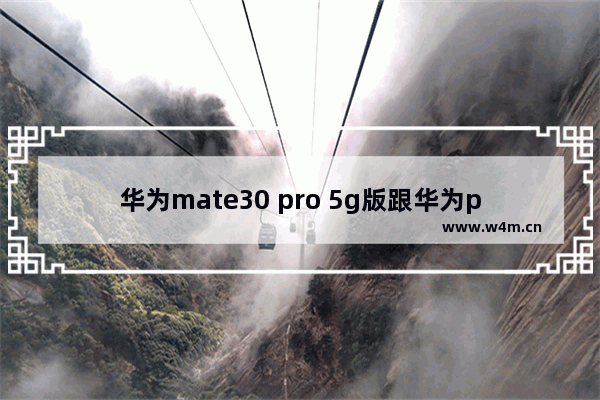 华为mate30 pro 5g版跟华为p40pro