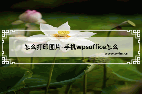 怎么打印图片-手机wpsoffice怎么打印图片