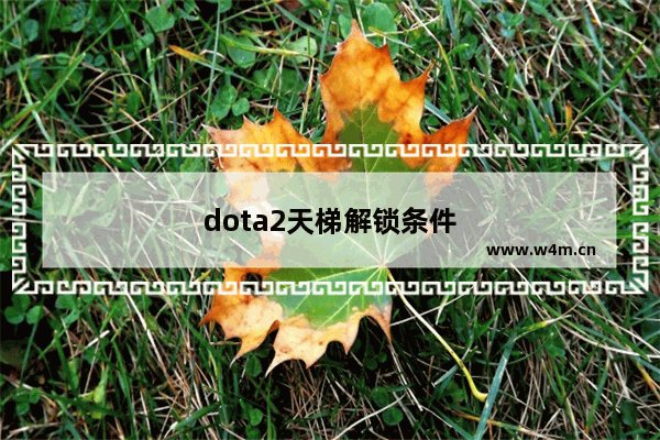 dota2天梯解锁条件