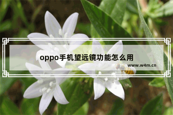 oppo手机望远镜功能怎么用