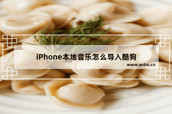 iPhone本地音乐怎么导入酷狗