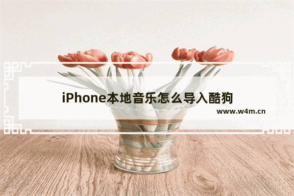 iPhone本地音乐怎么导入酷狗