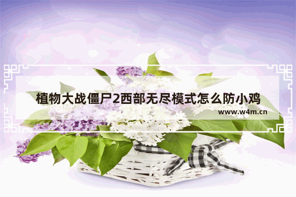 植物大战僵尸2西部无尽模式怎么防小鸡