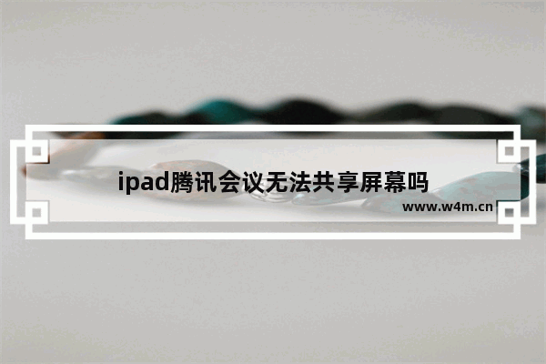 ipad腾讯会议无法共享屏幕吗