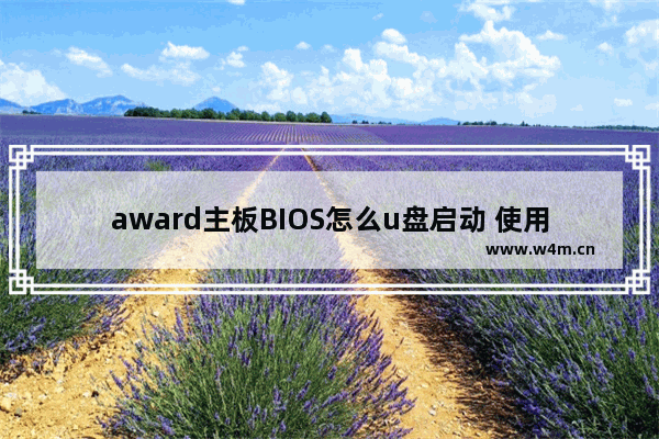 award主板BIOS怎么u盘启动 使用U盘启动award主板BIOS的方法