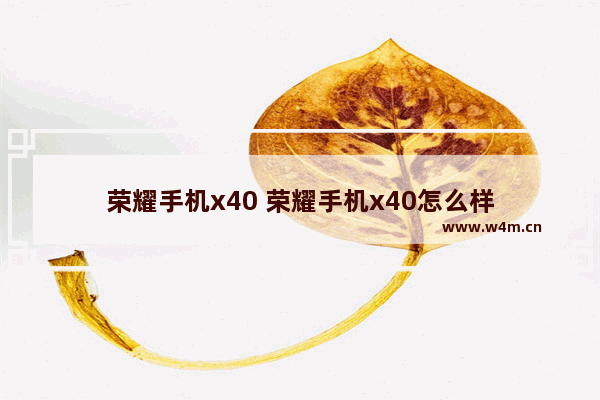 荣耀手机x40 荣耀手机x40怎么样