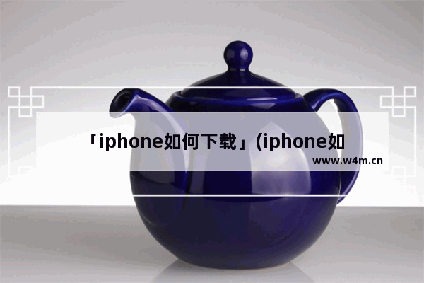 「iphone如何下载」(iphone如何下载b站视频)