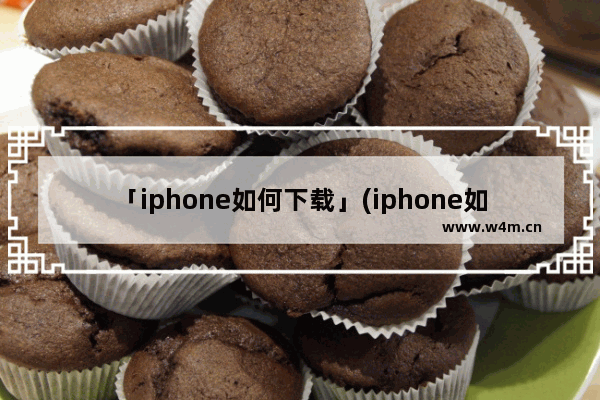 「iphone如何下载」(iphone如何下载b站视频)