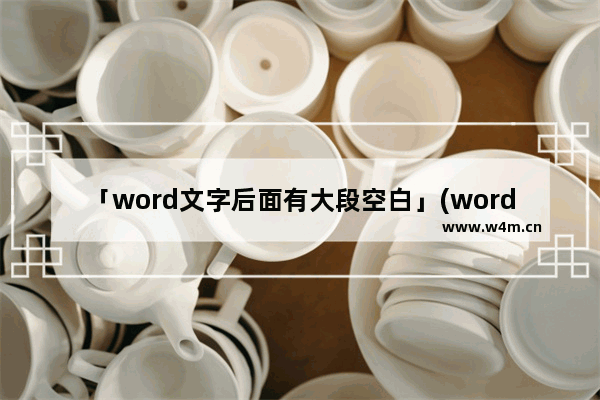 「word文字后面有大段空白」(word文字后面有大段空白下一行不上去)