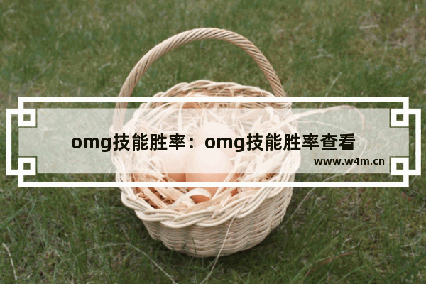 omg技能胜率：omg技能胜率查看