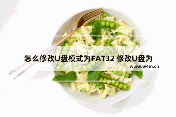 怎么修改U盘模式为FAT32 修改U盘为FAT32格式