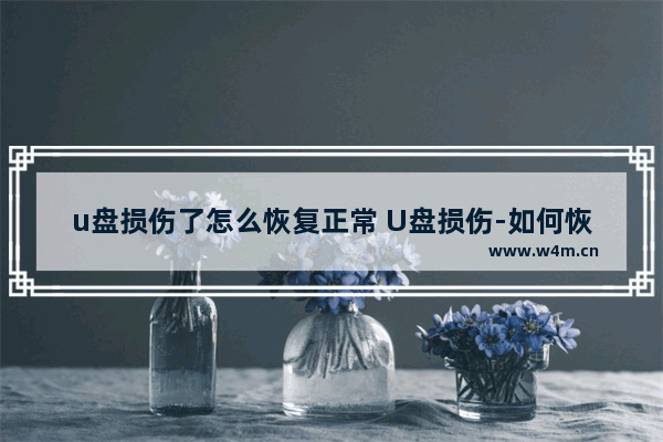 u盘损伤了怎么恢复正常 U盘损伤-如何恢复正常