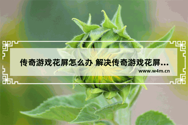 传奇游戏花屏怎么办 解决传奇游戏花屏问题的方法