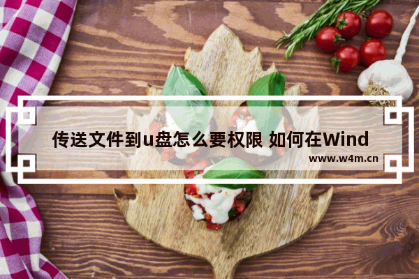 传送文件到u盘怎么要权限 如何在Windows系统下传输文件到U盘？