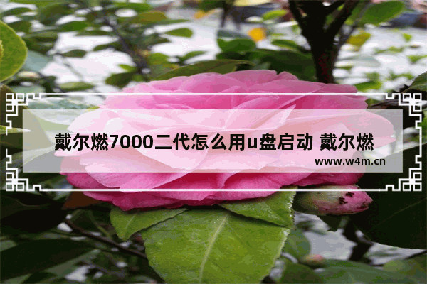 戴尔燃7000二代怎么用u盘启动 戴尔燃7000二代U盘启动教程