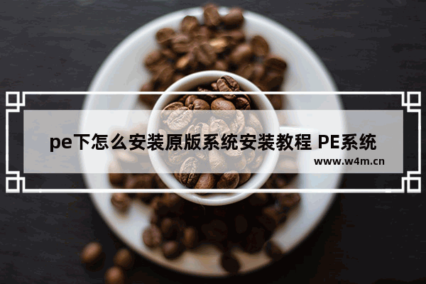 pe下怎么安装原版系统安装教程 PE系统安装原版系统详细教程