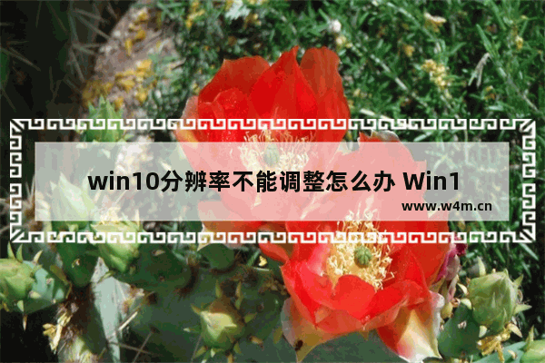 win10分辨率不能调整怎么办 Win10分辨率无法调整应该怎么解决