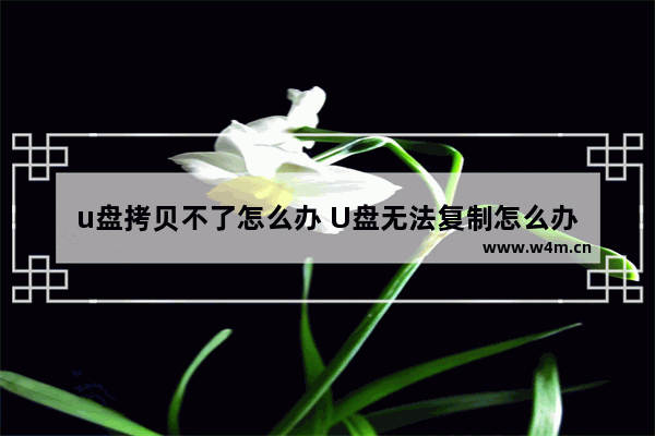 u盘拷贝不了怎么办 U盘无法复制怎么办