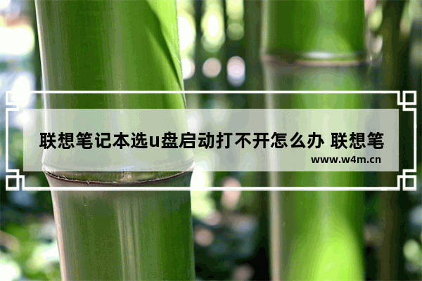 联想笔记本选u盘启动打不开怎么办 联想笔记本启动盘打不开怎么办