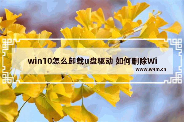 win10怎么卸载u盘驱动 如何删除Win10中的U盘驱动？