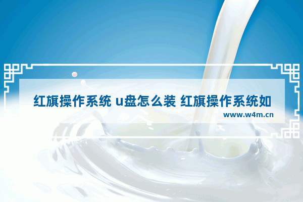 红旗操作系统 u盘怎么装 红旗操作系统如何利用U盘安装