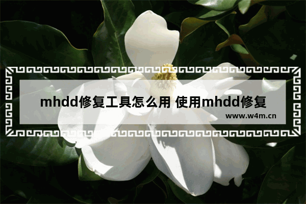 mhdd修复工具怎么用 使用mhdd修复工具的方法详解