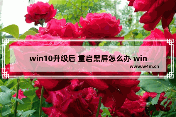 win10升级后 重启黑屏怎么办 win10升级重启黑屏化解攻略