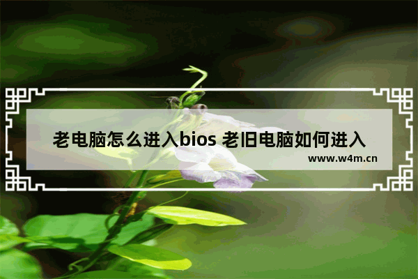 老电脑怎么进入bios 老旧电脑如何进入BIOS