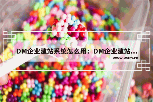 DM企业建站系统怎么用：DM企业建站系统基础入门