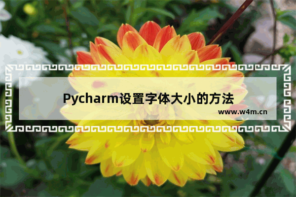 Pycharm设置字体大小的方法