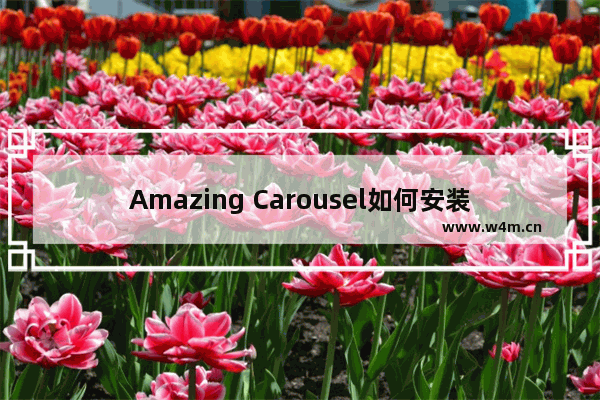 Amazing Carousel如何安装使用？