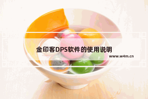 金印客DPS软件的使用说明