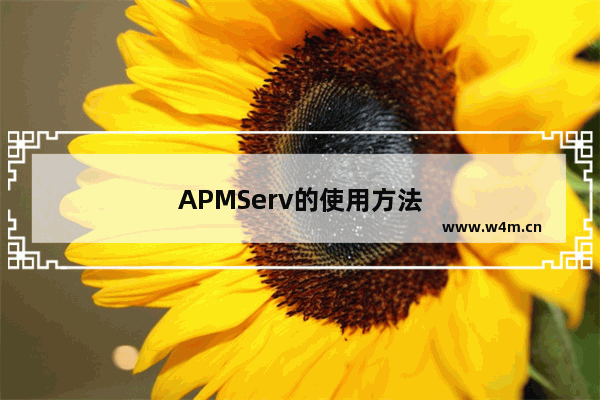 APMServ的使用方法