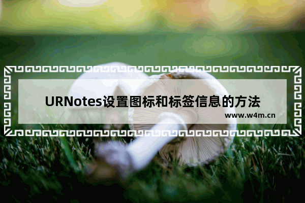 URNotes设置图标和标签信息的方法