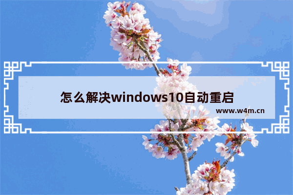 怎么解决windows10自动重启