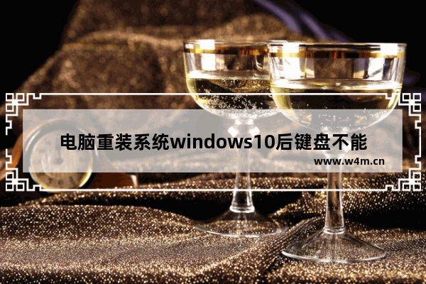 电脑重装系统windows10后键盘不能用怎么办